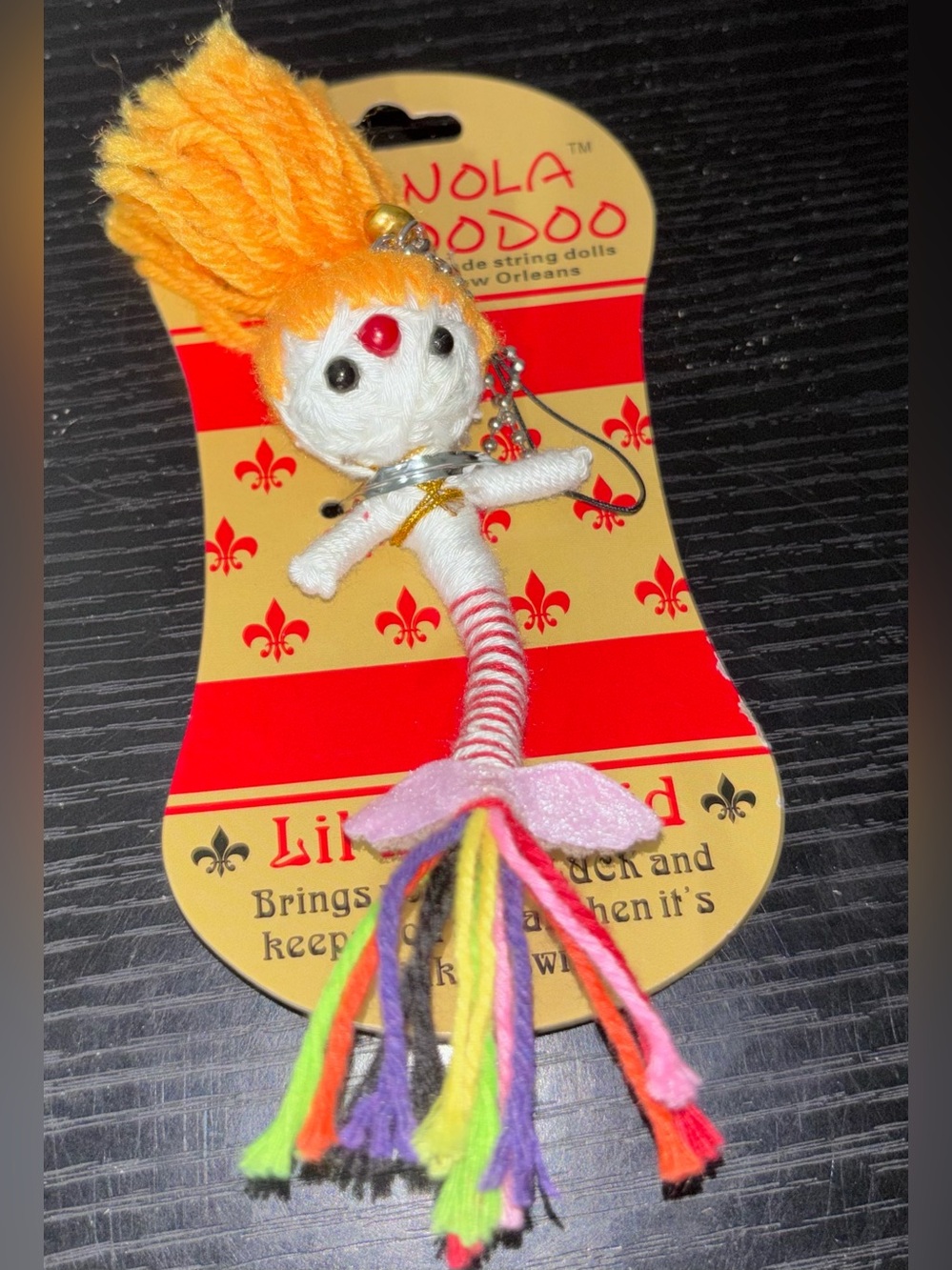 NEW Nola Voodoo New Orleans Lil Mermaid keychain